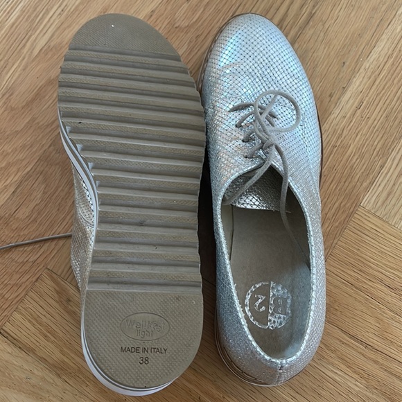 Platform Loafers in Silver - Made in Italy - Picture 5 of 5